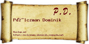 Pölczman Dominik névjegykártya